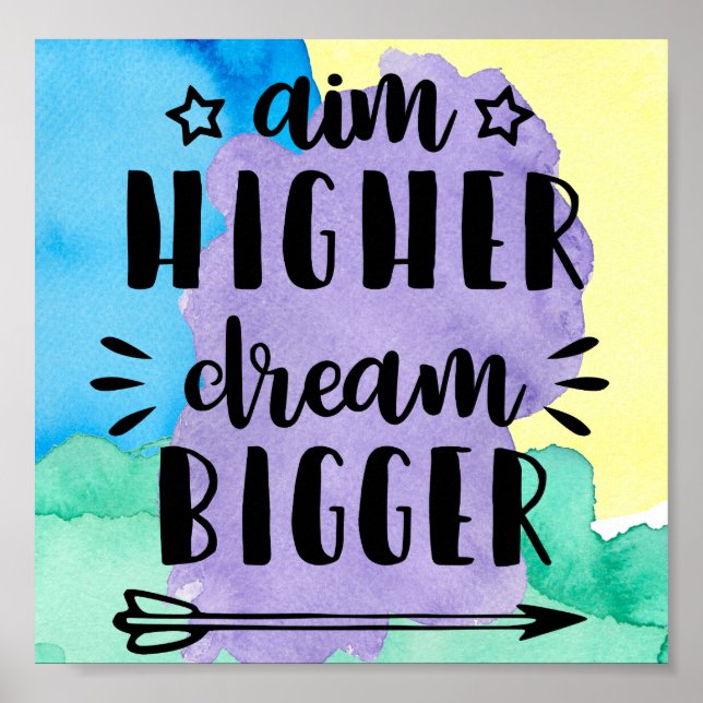 Poster Aim Mais alto Dream Bigger (Frente)