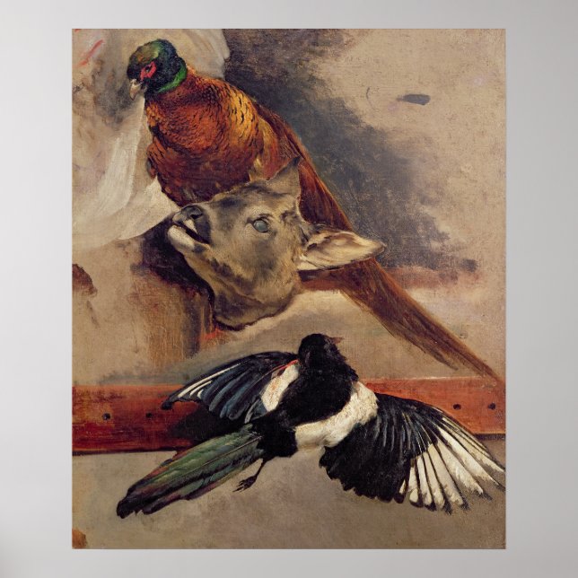 Poster Ainda a vida do jogo, c.1812-16 (Frente)