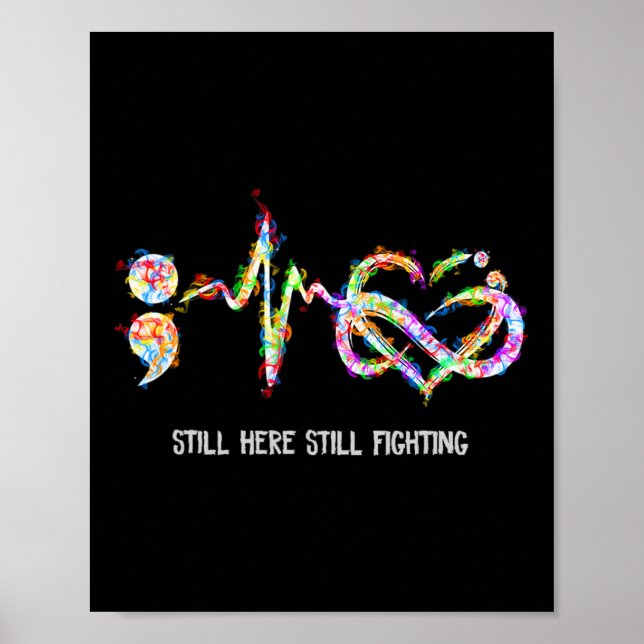 Poster Ainda Aqui, Combatendo A Prevenção De Suicídio (Frente)