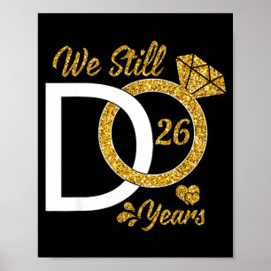Poster Ainda Casais de 26 Anos de Aniversário de Casament