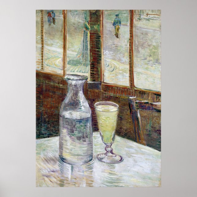 Póster Ainda com a Absinthe, Vincent Van Gogh (Frente)