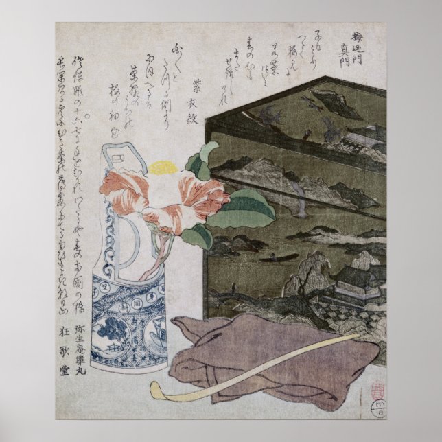 Poster Ainda com Camelia, c.1820 (Frente)