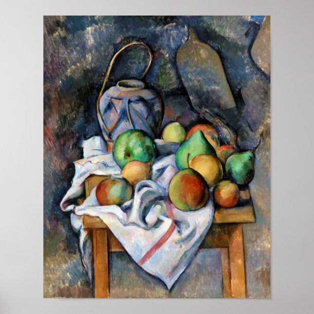 Poster Ainda com Frutas, Paul Cezanne (Frente)