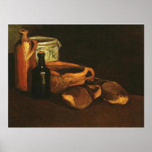 Póster Ainda com os Clogs e Potes, Van Gogh