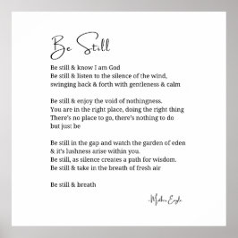 Poster Ainda conheço poesia poesia, arte preta de parede