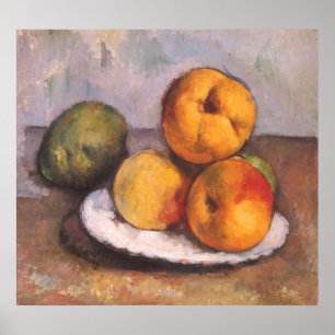 Póster "Ainda é a vida", "Maçãs", "Peras" de Paul Cezanne