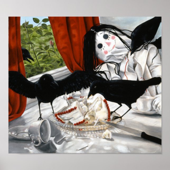 Poster "Ainda há vida interrompida por corvos" por Cegavs (Frente)