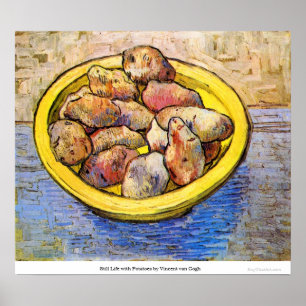 Póster Ainda vida com as batatas por Vincent van Gogh