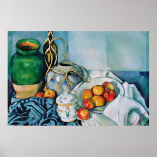 Póster Ainda vida com maçãs, Paul Cézanne