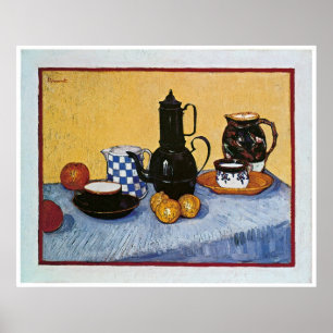 Póster Ainda vida com o pote do café por Vincent van Gog