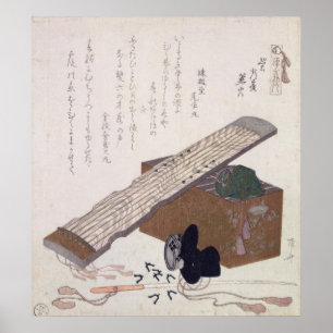 Póster Ainda vida com um Koto, c.1810