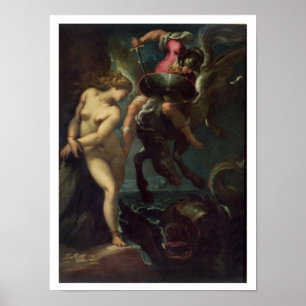 Póster Ainda vida dos peixes, c.1670-80 (óleo em canvas)