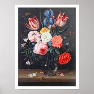 Póster Ainda vida T32511 das flores em um vaso, 1661