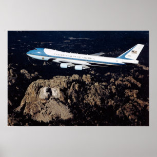 Póster Air Force One o Monte Rushmore