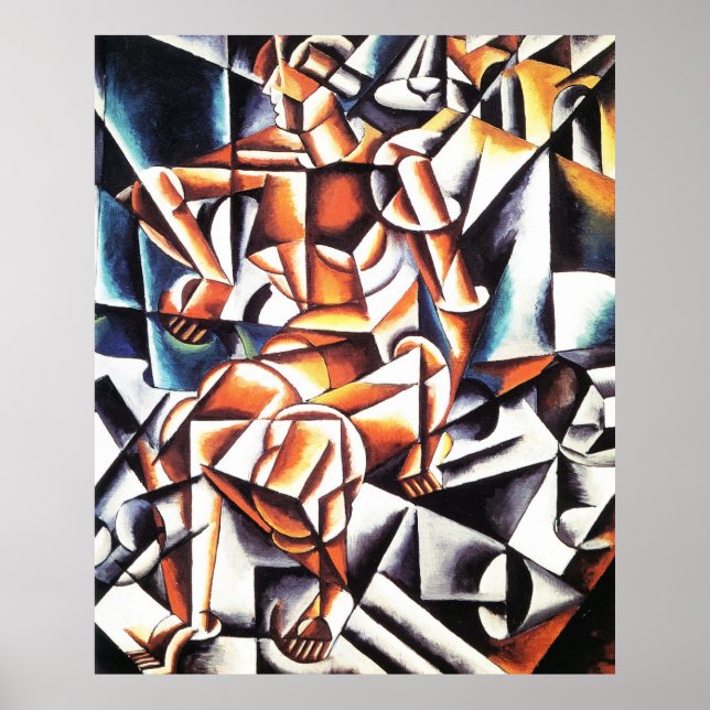 Poster Air Man Space, por Lyubov Popova (Frente)