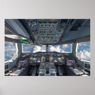 Poster Airbus A380 Cockpit