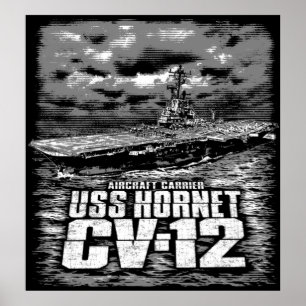 Poster Aircraft carrier Hornet