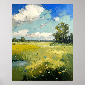 Poster Aire Wildflower Meadow Fine Art