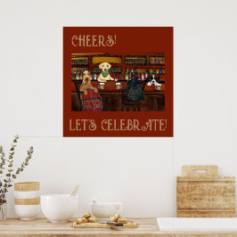 POSTER AIREDALE TERRIER & AMIGOS
