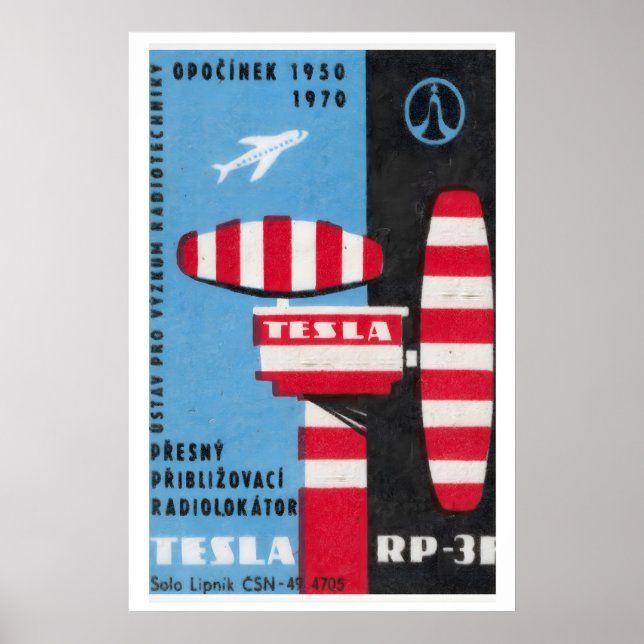 Poster Airport Control Tower - Matchbox Print - Aesthetic (Frente)