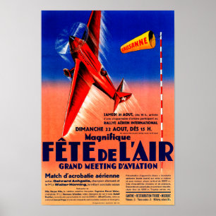 Póster Airshow que caracteriza o cargo relativo à
