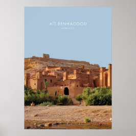Poster Ait Benhaddou, Trabalho de arte Viagem de Marrocos