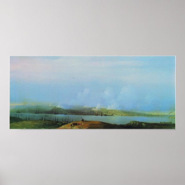 Poster Aivazovsky - Cerco De Sebastopol (Frente)