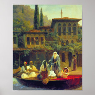 Poster Aivazovsky - Corrida De Barco Em Constantinopla - 