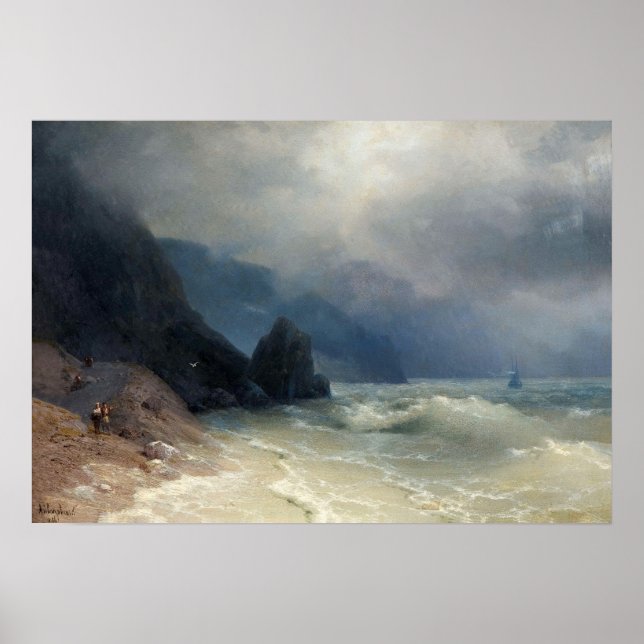 Poster Aivazovsky - Costa do Mar (Frente)