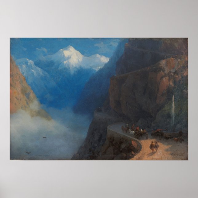 Poster Aivazovsky - De Milli A Gudauri 1868 (Frente)