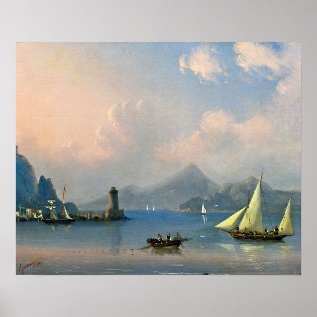 Poster Aivazovsky - Estreito Marinho Com O Farol (Frente)