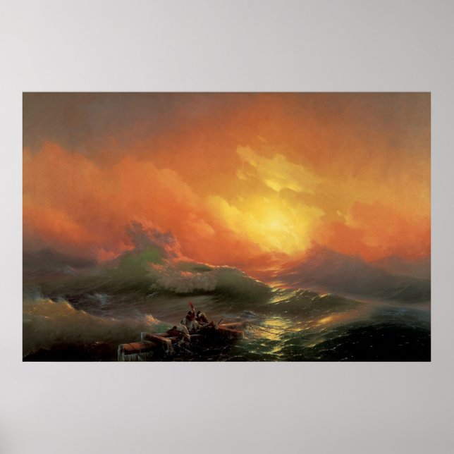 Poster Aivazovsky, Ivan - A Nona Onda (Frente)