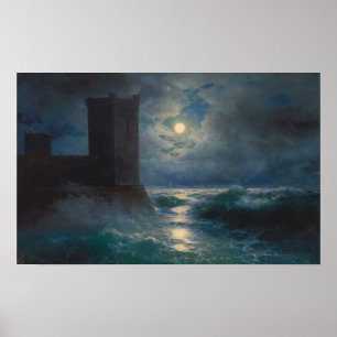 Poster Aivazovsky - Torres Genoesas No Mar Negro