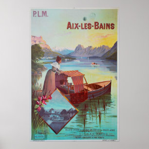 Poster Aix-les-Bains,França,Poster de viagens