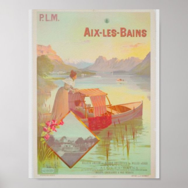 Poster Aix Les Bains France (Frente)