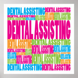 Poster Ajuda dental colorida