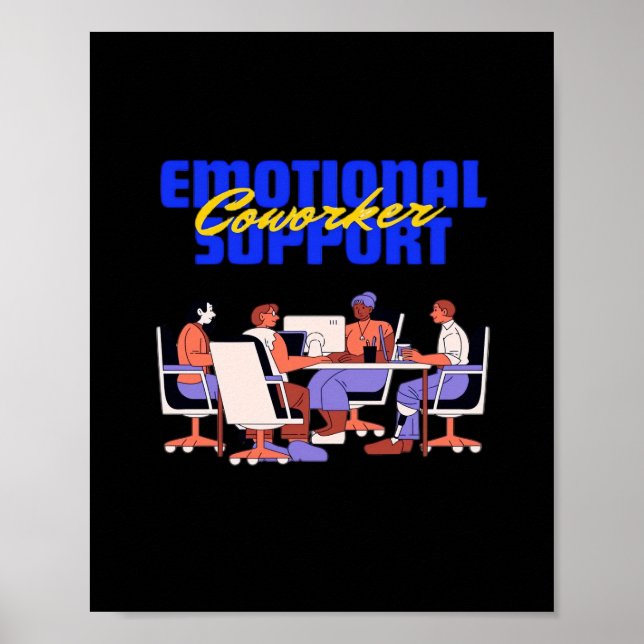 Poster Ajuda Emocional Clássica De Colaborador Para Memór (Frente)