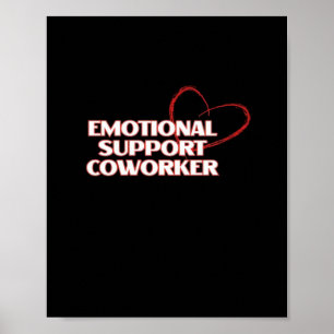 Poster Ajuda Emocional Clássica do Colega de Trabalho - B
