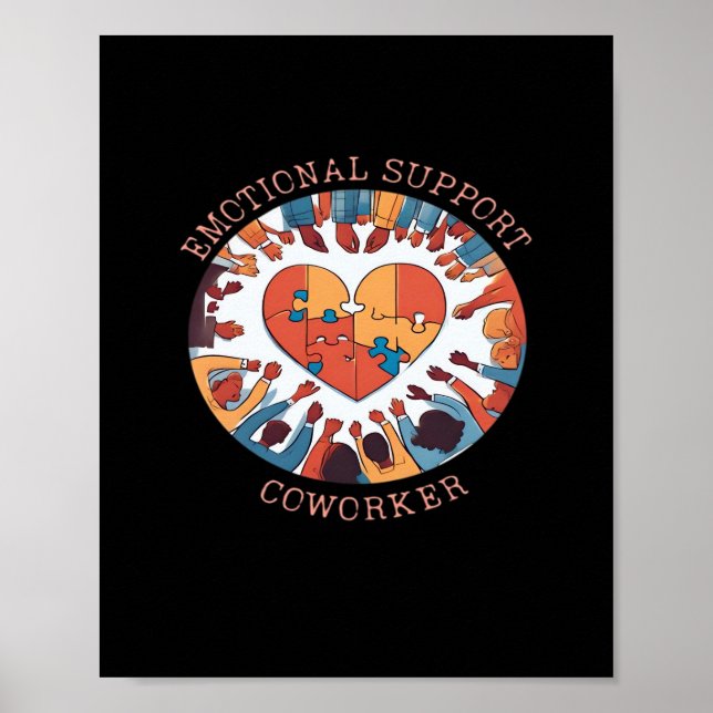 Poster Ajuda Emocional Colaborador Office Companion Cláss (Frente)