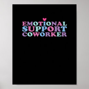 Poster Ajuda emocional Colega de trabalho Memória e Viral