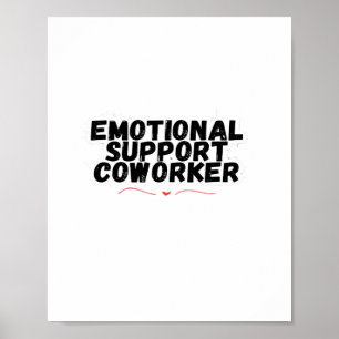 Poster Ajuda emocional Colega de trabalho relaxa e sofist