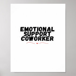 Poster Ajuda emocional Colega de trabalho relaxa e sofist