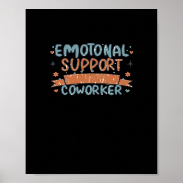 Poster Ajuda emocional Colega Engraçado e Clássico (Frente)