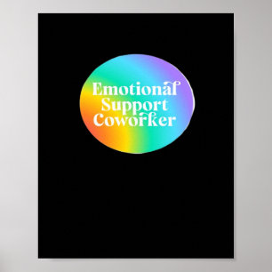 Poster Ajuda Emocional Coworker Engraçado