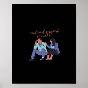 Poster Ajuda Emocional Coworker Essencial