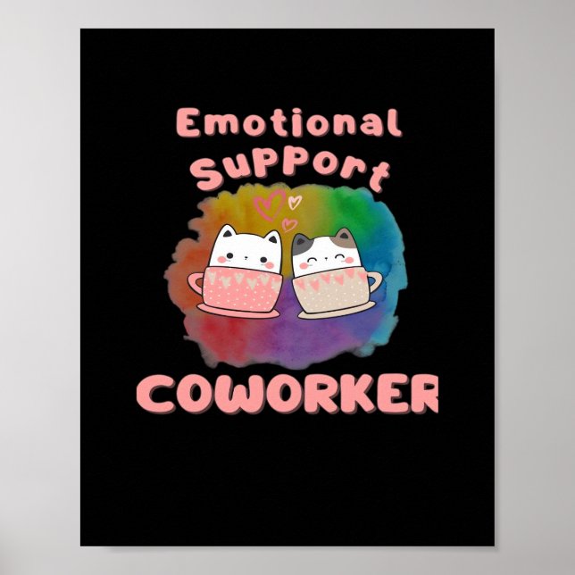 Poster Ajuda Emocional Coworker Work Bestis, Job, Office, (Frente)