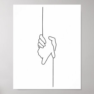 Poster Ajudando uma à outra Ilustração