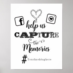 Póster Ajude a Capturar as Memórias Sinal de Casamento co