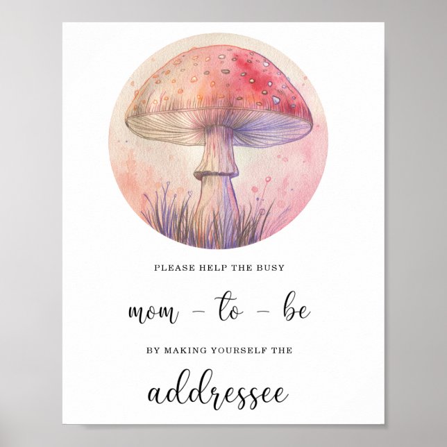 Poster Ajude a Futura Mamãe Ocupada a Escrever um Envelop (Frente)