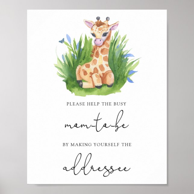 Poster Ajude a Mãe Atarefada que Está Esperando um Bebê a (Frente)